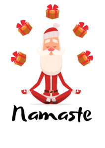 Yoga Santa - Namaste Mikulás